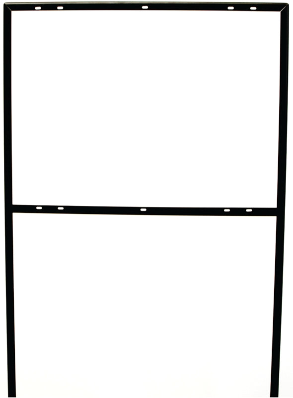 Hy-Ko FRAME-2 Sign Frame, Rectangle, Metal, Black