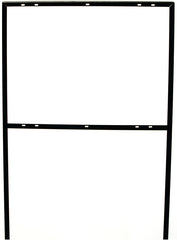Hy-Ko FRAME-2 Sign Frame, Rectangle, Metal, Black