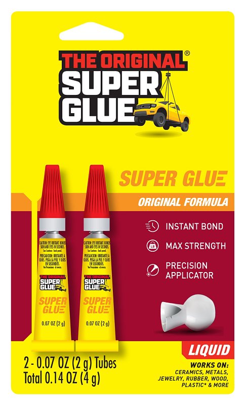 Superglue Corp SGH22J Glue, Liquid, Transparent, 2 g, Tube