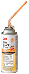 3M FB-FOAM Fire Block Foam, Orange, 12 oz Aerosol Can