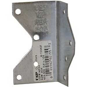 MiTek MP34 Multi-Purpose Framing Angle, 1-1/2 in W, 1-7/16 in D, 2-1/2 in H, Steel, G90 Galvanized
