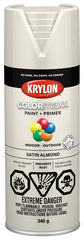 Krylon 455540007 Enamel Spray Paint, Satin, Almond, 12 oz, Can