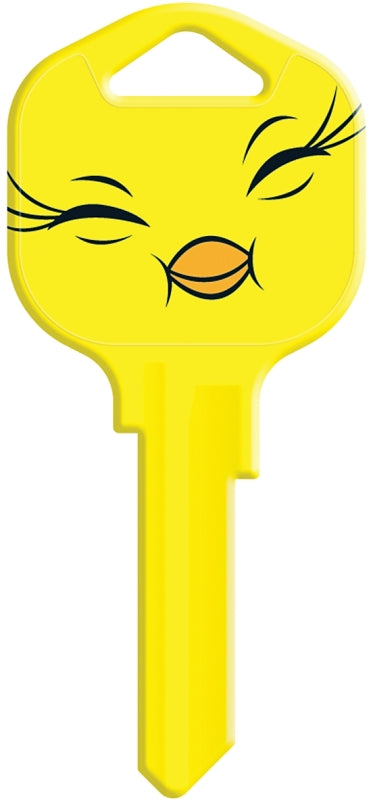 Hy-Ko 15005KW1-TW3 Key Blank, Solid Brass, Nickel, For: Kwikset KW1, Titan KW10 Keyways