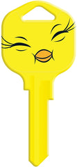 Hy-Ko 15005KW1-TW3 Key Blank, Solid Brass, Nickel, For: Kwikset KW1, Titan KW10 Keyways