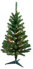 Hometown Holidays 07724 Pre-Lit Tree, 24 in H, Tillamook Fir Family, 110 V, Mini Bulb, Clear Light