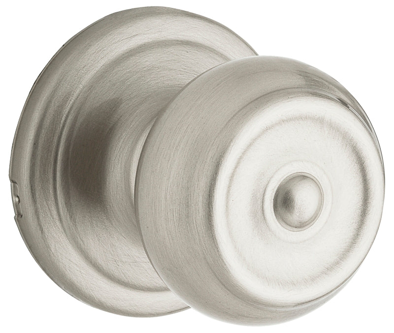 Weiser Phoenix Series 9GA1010-011 Passage Door Knob, 2-3/16 in Dia Knob, Satin Nickel