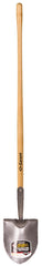 Garant 81189 Shovel, 8-1/2 in W Blade, Steel Blade, Ashwood Handle, Long Handle, 48 in L Handle