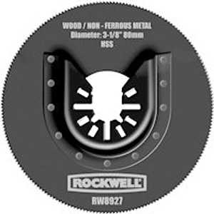 Rockwell RW8927 Oscillating Saw Blade, 3-1/8 in, HSS