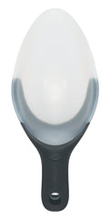 Good Grips 1067686 Scoop, 8 oz Volume, 11 in L, Plastic, Black/Clear