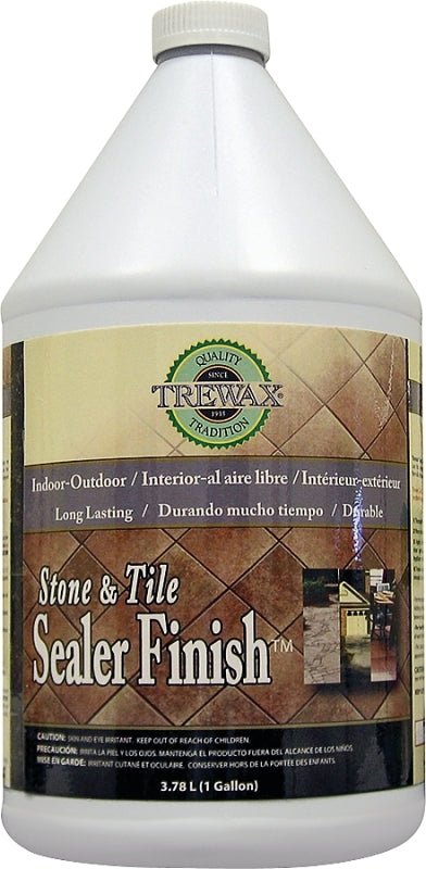 Trewax 887171970 Stone and Tile Floor Sealer, 1 gal, Liquid, Low, Clear