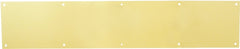 Schlage C8400B3-6X30 Kick Plate, 30 in L, 6 in W, Solid Brass