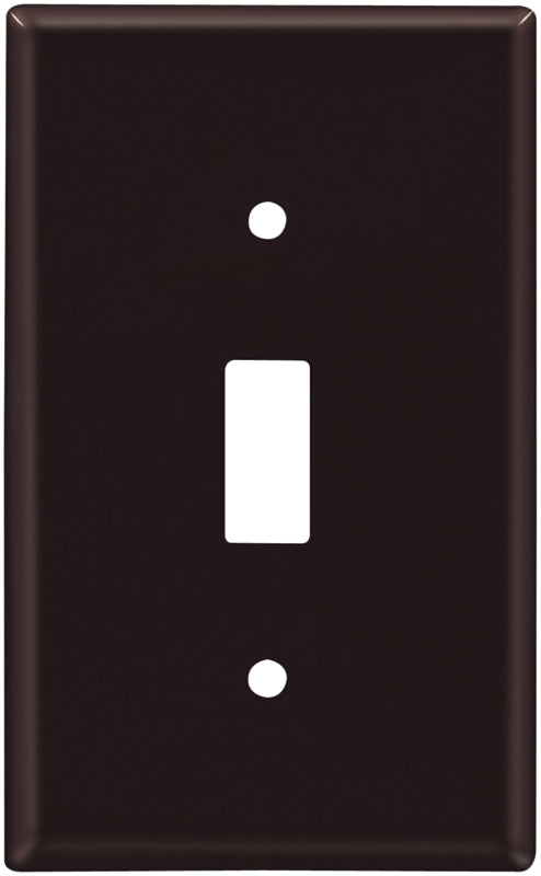Eaton Wiring Devices 2134B-BOX Wallplate, 4-1/2 in L, 2-3/4 in W, 1 -Gang, Thermoset, Brown, High-Gloss