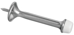 National Hardware N325-696 Door Stop, 3 in Projection, Die-Cast Zinc/Rubber, Satin Nickel