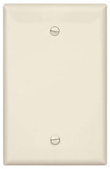 Eaton Wiring Devices PJ13LA Blank Wallplate, 4.87 in L, 3.13 in W, 0.08 in Thick, 1 -Gang, Polycarbonate