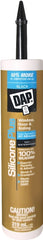 DAP Silicone Plus 73356 Window and Door Sealant, Black, 40 to 120 deg F, 319 mL Cartridge