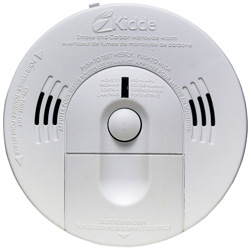 Kidde 900-0220 Smoke and Carbon Monoxide Alarm, 10 ft, LED Display, 85 dB, Alarm: Audio, White