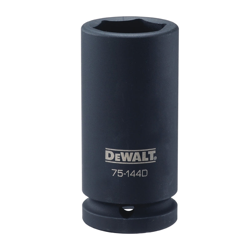 DeWALT DWMT75144OSP Impact Socket, 27 mm Socket, 3/4 in Drive, 6-Point, CR-440 Steel, Black Oxide