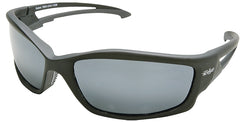 Edge TSK21-G15-7 Polarized Safety Glasses, Unisex, Polycarbonate Lens, Full Frame, Nylon Frame, Matte Black Frame
