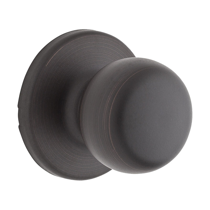 Weiser Fairfax Series 9GAC1010-008 Passage Door Knob, 1-15/16 in Dia Knob, Venetian Bronze