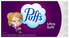 Puffs 35669 Non-Lotion Facial Tissue, 8.4 in L, 8.2 in W