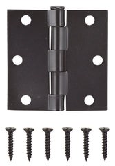 ProSource LR-706-PS Square Corner Door Hinge, Steel, Oil-Rubbed Bronze, Loose Pin, 180 deg Range of Motion