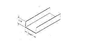 3-5/8IN X 10' 25G METAL TRACK