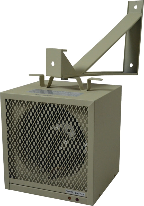 TPI HF5840TC Portable Heater, 16.6/14.4 A, 208/240 V, 13,652 Btu Heating, 160 cfm Air, Beige