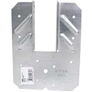 MiTek RT16A Double Hurricane Tie, 5 in W, 6-1/2 in H, Steel, G30 Galvanized