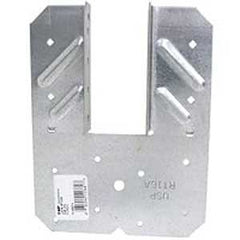 MiTek RT16A Double Hurricane Tie, 5 in W, 6-1/2 in H, Steel, G30 Galvanized