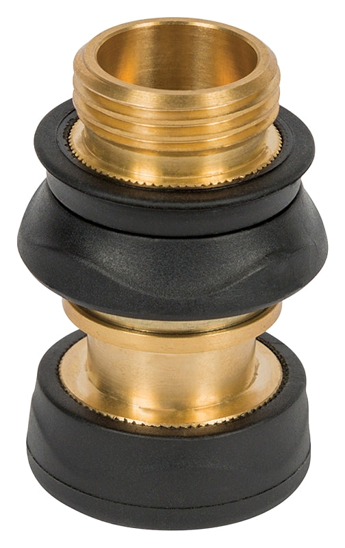 Gilmour 871504-1001 Quick Connect Set with Shut Off, Female, Metal/Rubber, Black/Gold
