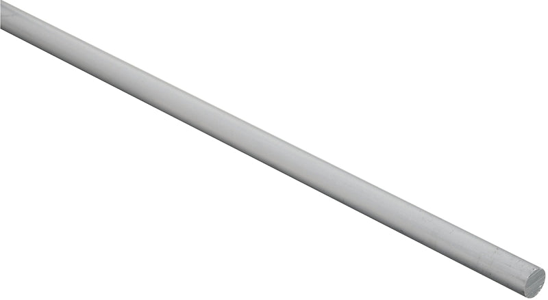 Stanley Hardware 4205BC Series N247-502 Rod, 0.38 in Dia, 72 in L, Aluminum, Mill