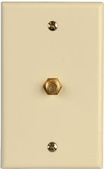 Zenith VW1001WJ1A Wallplate, 4-1/2 in L, 2-3/4 in W, Almond