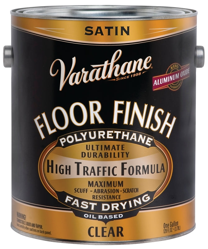 Varathane 130231 Floor Finish Paint, Liquid, Crystal Clear, 1 gal, Can
