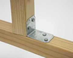 Simpson Strong-Tie A21Z Angle, 1-1/2 in W, 2 in D, 1-3/8 in H, Steel