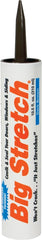 Big Stretch 10008 Acrylic Caulk, Dark Brown, -30 to 250 deg F, 10.5 oz Cartridge