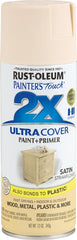 2X Ultra Cover 249065 Spray Paint, Satin, Strawflower, 12 oz, Can