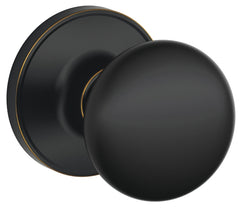 Schlage Stratus Series J10 STR 716 Passage Knob, Knob Handle, Metal, Aged Bronze, 2-3/8, 2-3/4 in Backset