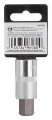 Vulcan Hex Bit Socket, Chrome, 14 mm, 1/2 in Drive, 2-1/2 in OAL