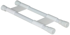 Camco 44093 Cupboard Bar, Plastic, White, 10 to 17 in L