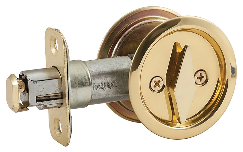 National Hardware V1954 Series N350-371 Door Latch, Pocket Latch, Steel, Brass