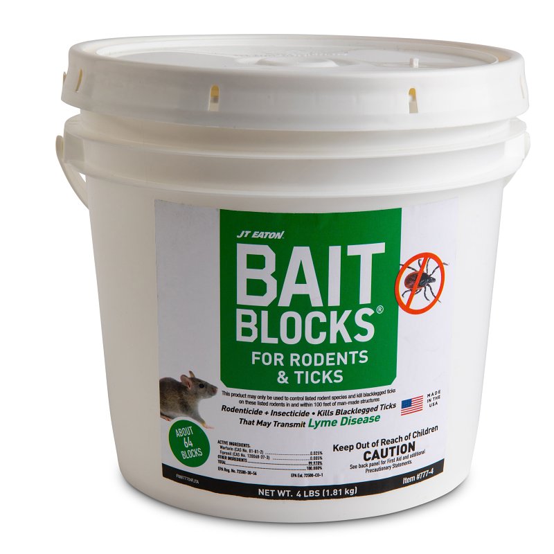 J.T. Eaton 777-4 Bait Block, Wax Block, 4 lb Pail