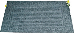 Simple Spaces 06ABSHE-02-3L Door Mat, 30 in L, 18 in W, Non-Woven Surface, Dark Gray