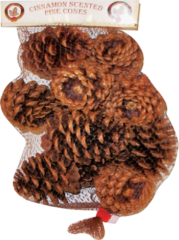 Hometown Holidays 70410-20 Christmas Specialty Decoration, Scented Pine Cone, Natural Wood/Cinnamon Oil, Brown
