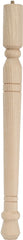Waddell Early American Series 2578 Table Leg, 27-3/4 in H, Hardwood, Smooth Sanded