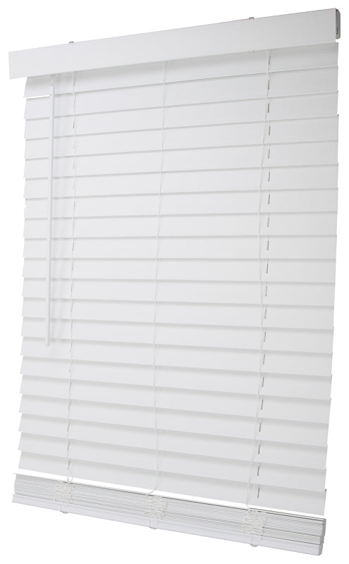 Simple Spaces FWMB-26 Blind, 72 in L, 29 in W, Faux Wood, White