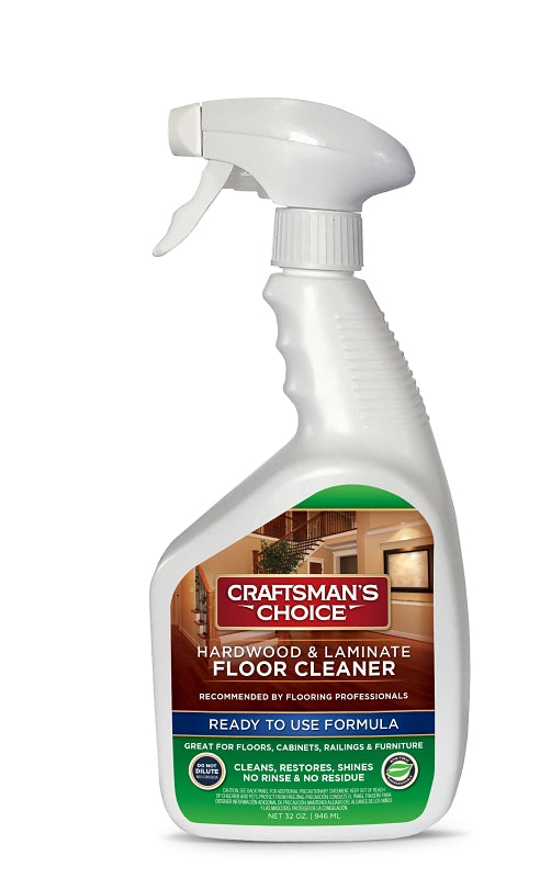Craftsman's Choice 70034 Floor Cleaner, 32 oz Bottle, Liquid, Milky