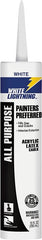 White Lightning W13000010 Caulk, White, -30 to 180 deg F, 10 fl-oz, Cartridge