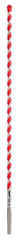 Milwaukee 48-20-9012 Drill Bit, 1/4 in Dia, 12 in OAL, Wide Flute, 1/4 in Dia Shank, 3-Flat Shank