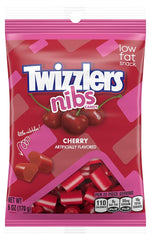 Twizzlers CN12 Candy, Cherry Flavor, 6 oz Bag