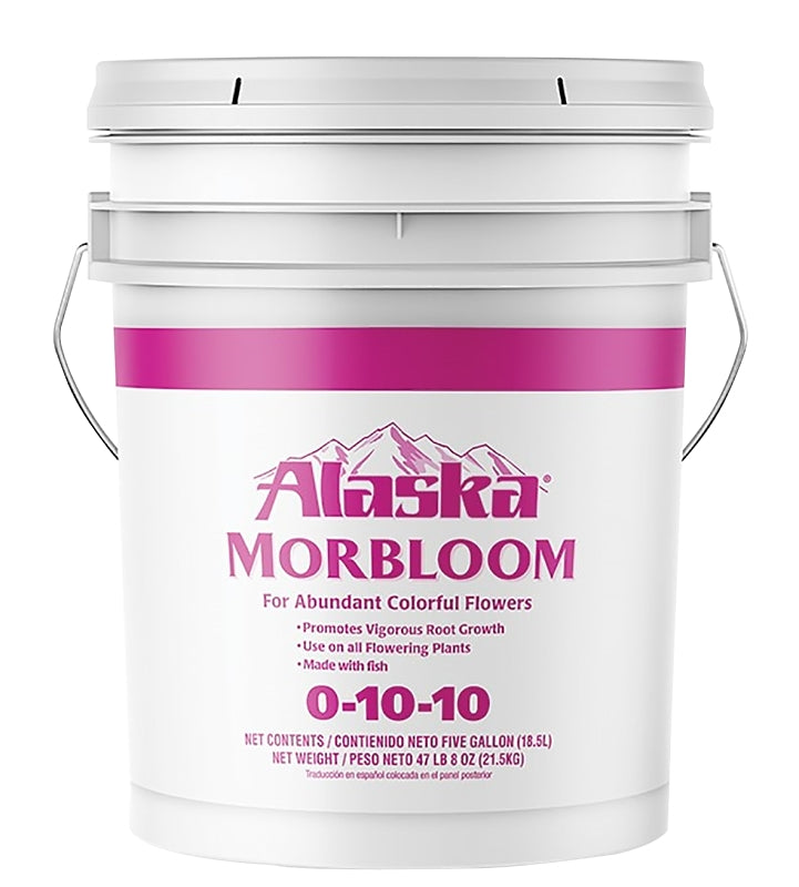 Alaska 100099472 Morbloom Fertilizer, 5 gal Bucket, Liquid, 0-10-10 N-P-K Ratio
